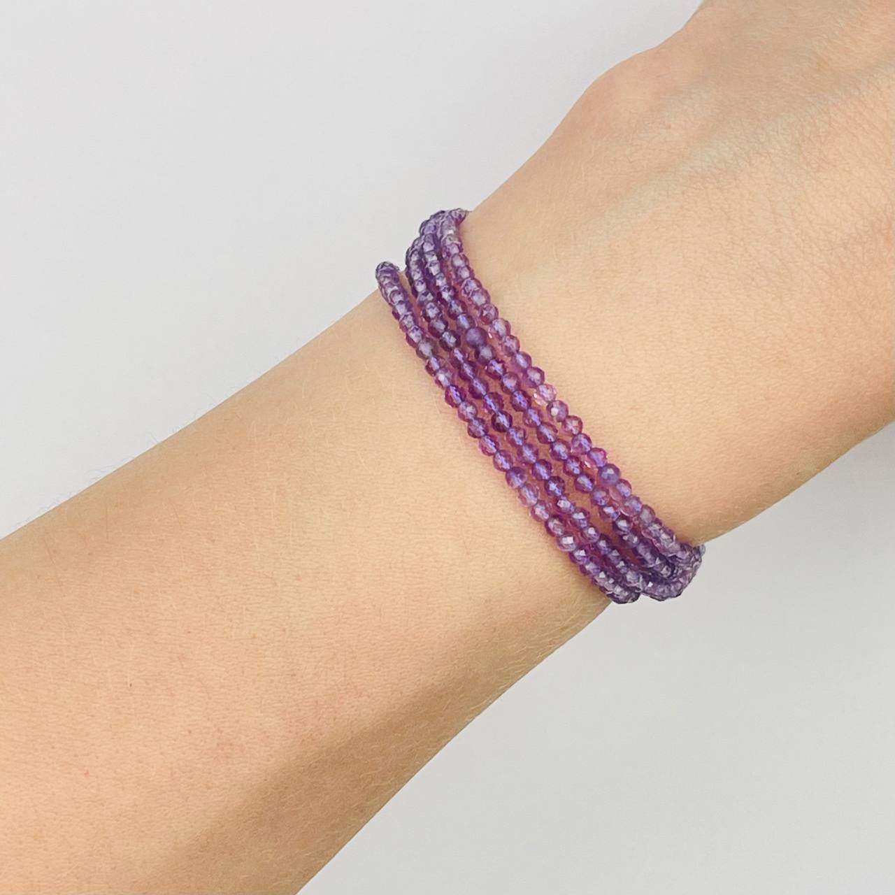 Радуга Самоцветов Украшение- трансформер (колье/браслет) из Аметиста