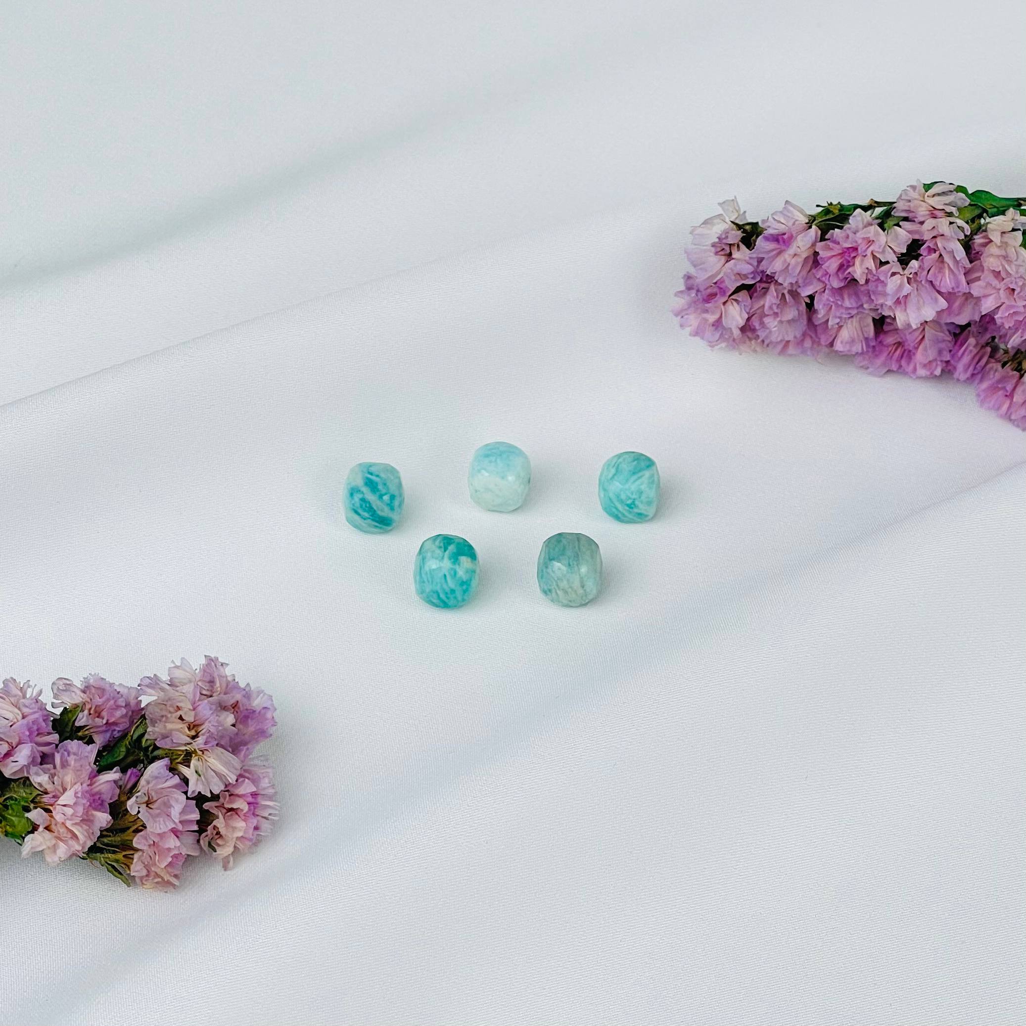 Радуга Самоцветов Бусины для украшений из Амазонита (5 шт)