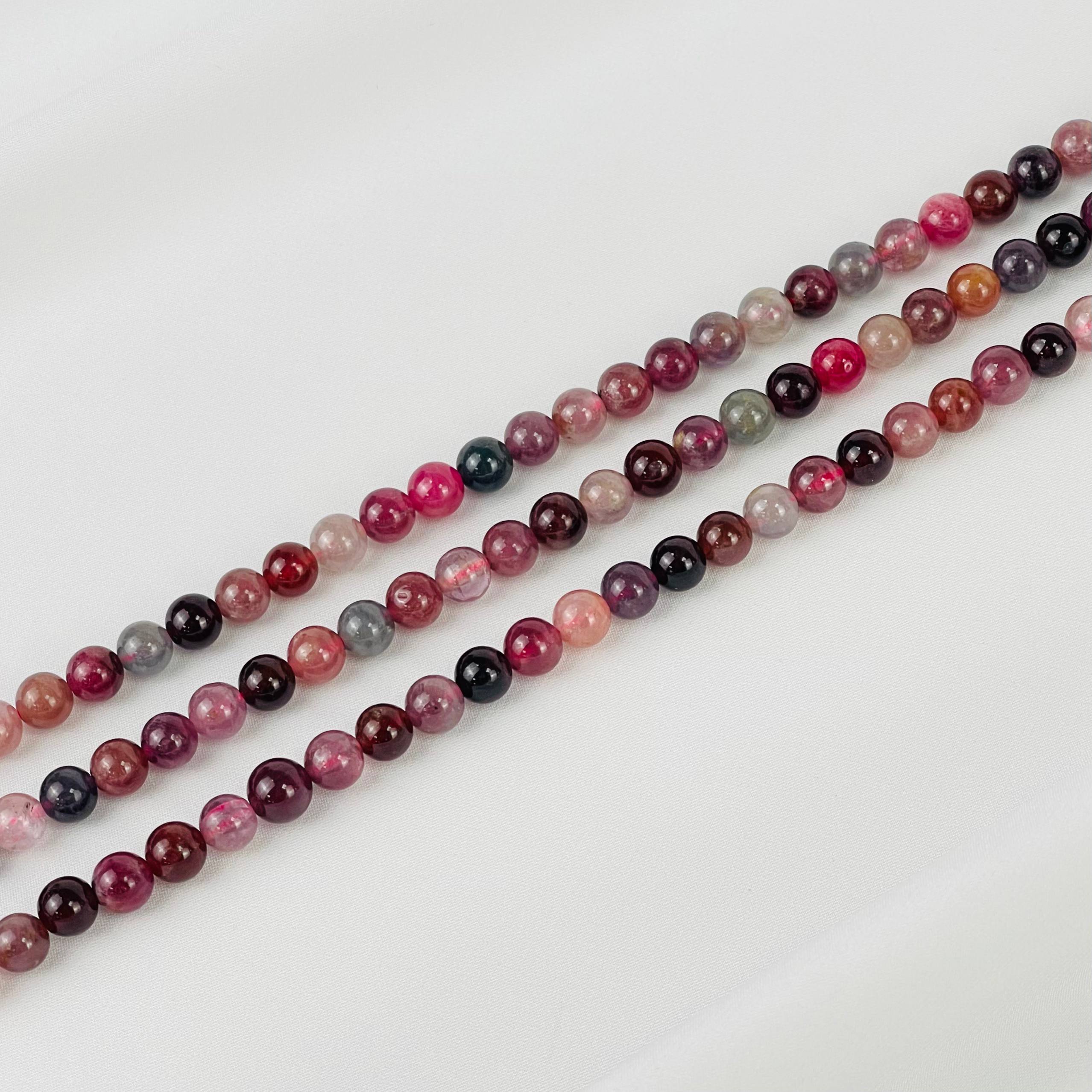 Радуга Самоцветов Бусины для украшений из Шпинели микс (52 бусины)