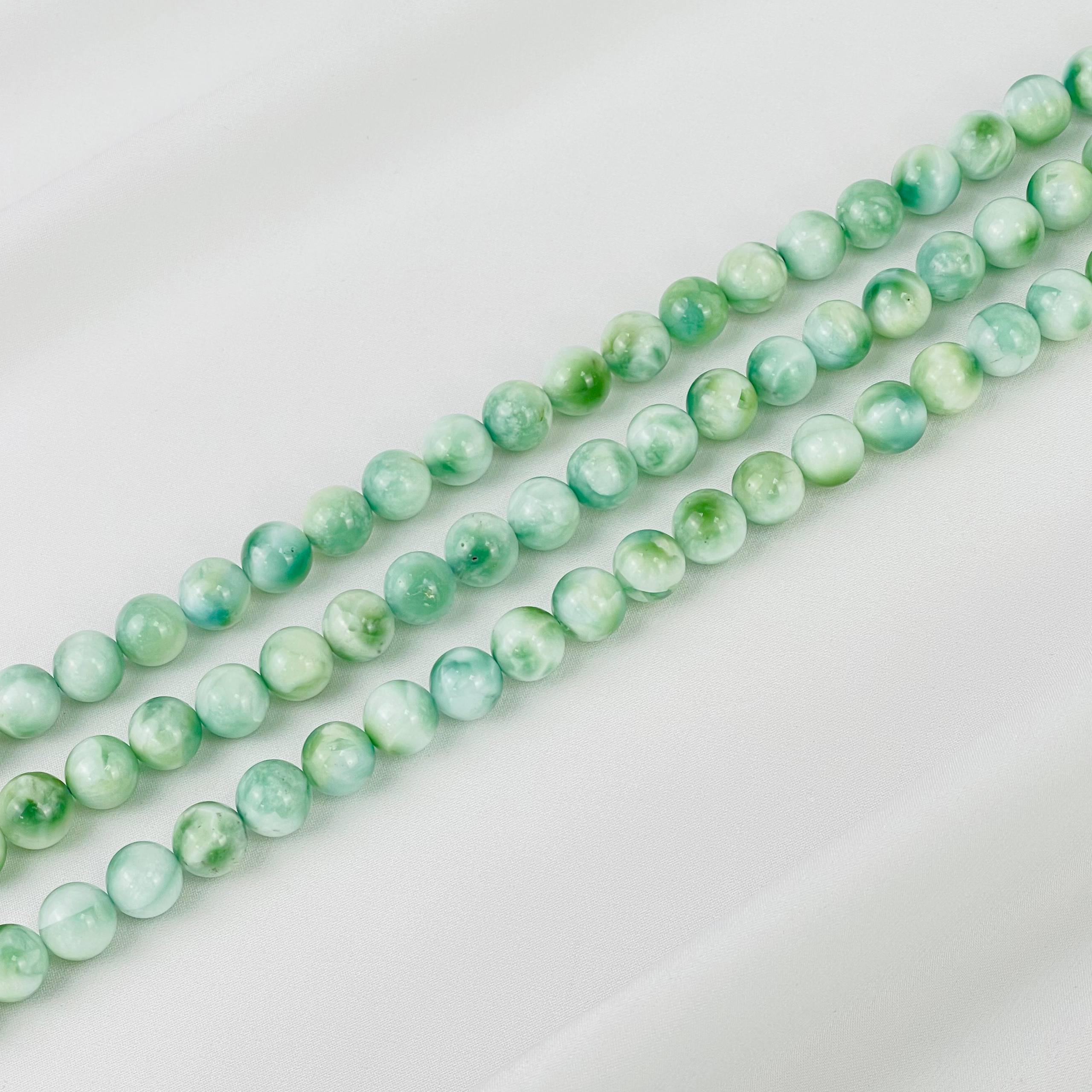 Радуга Самоцветов Бусины для украшений из Ангелита (39 бусин)