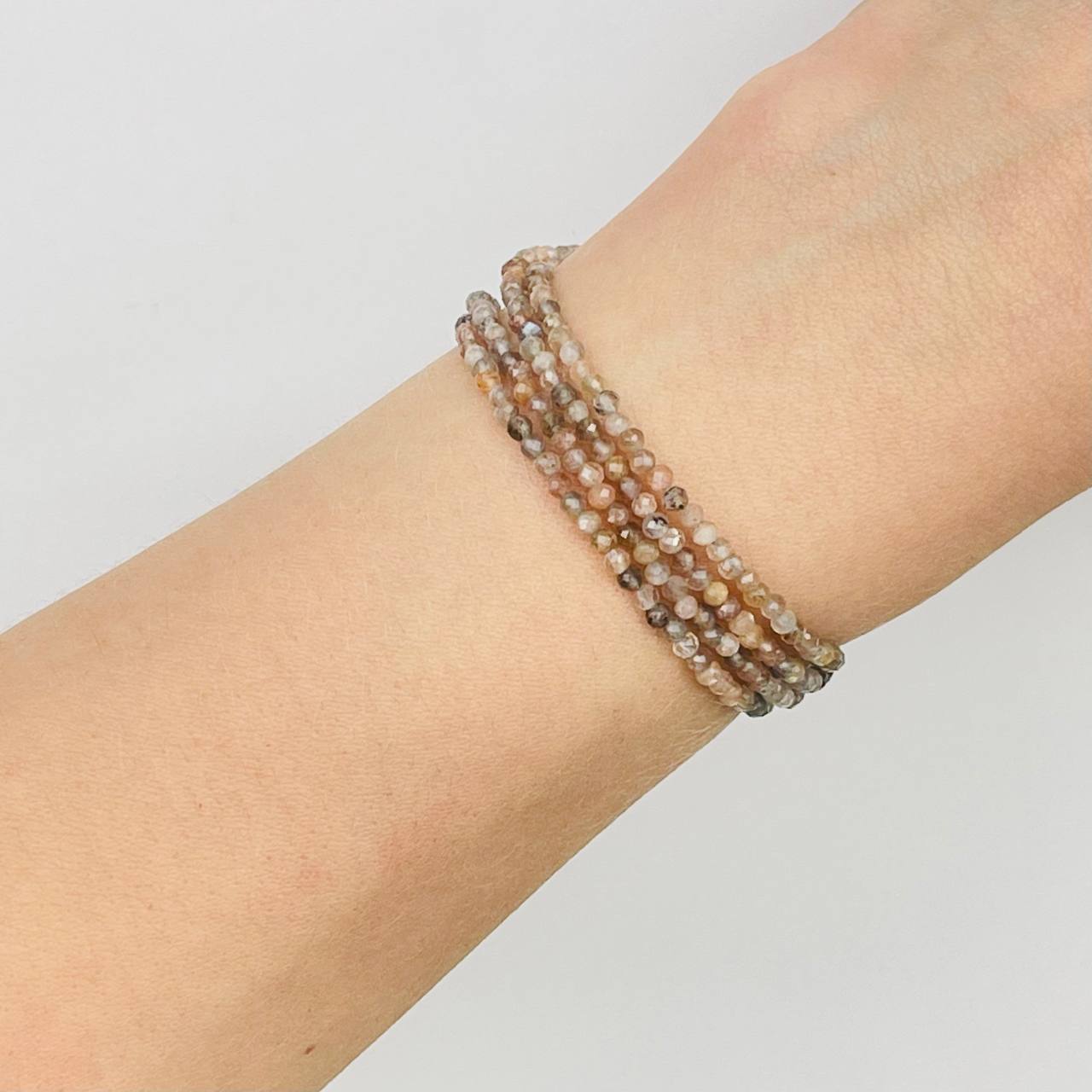 Радуга Самоцветов Украшение- трансформер (колье/браслет) из Лунного камня