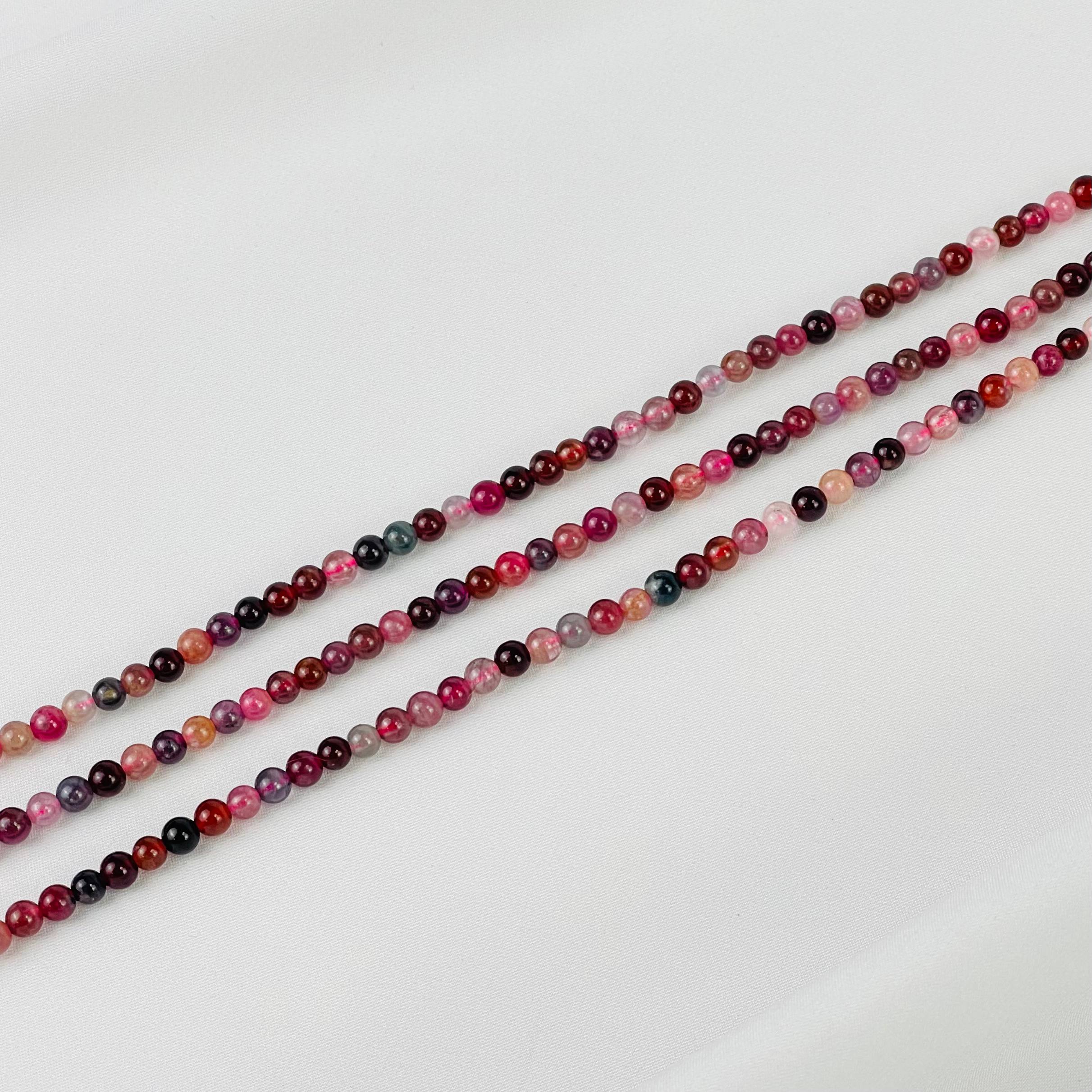 Радуга Самоцветов Бусины для украшений из Шпинели микс (88 бусин)