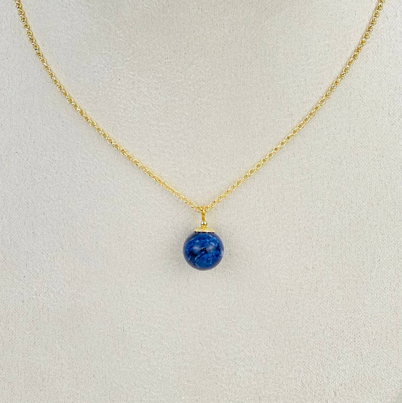 Радуга Самоцветов Кулон на цепочке с Содалитом