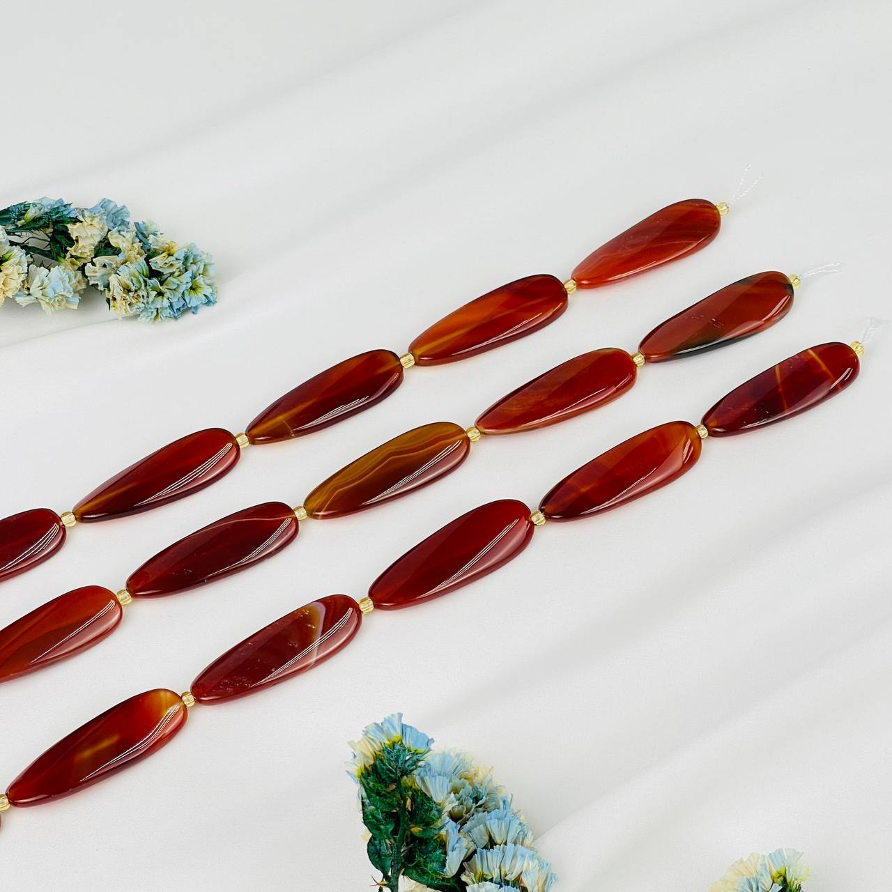 Радуга Самоцветов Бусины для украшений из Сердолика