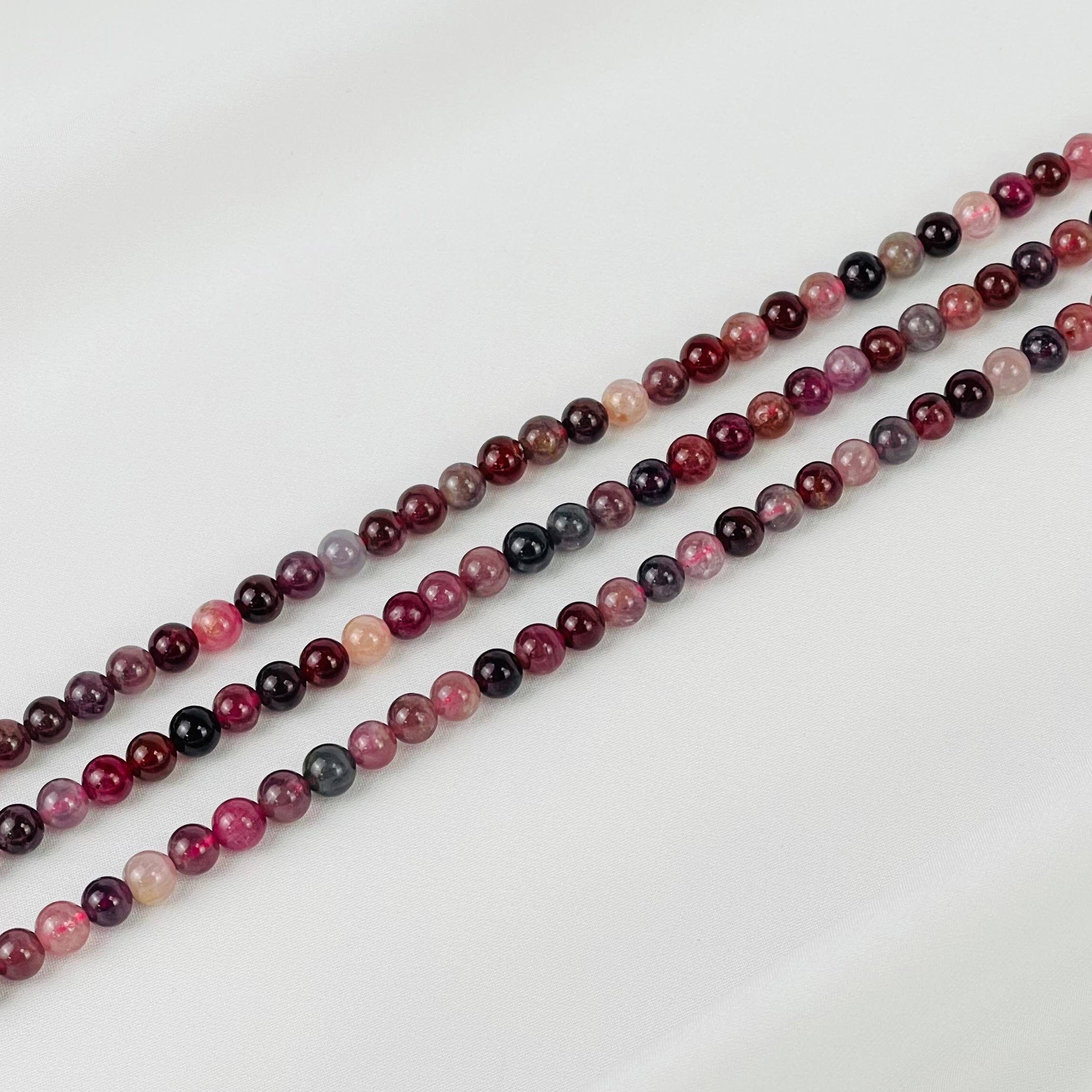 Радуга Самоцветов Бусины для украшений из Шпинели микс (65 бусин)