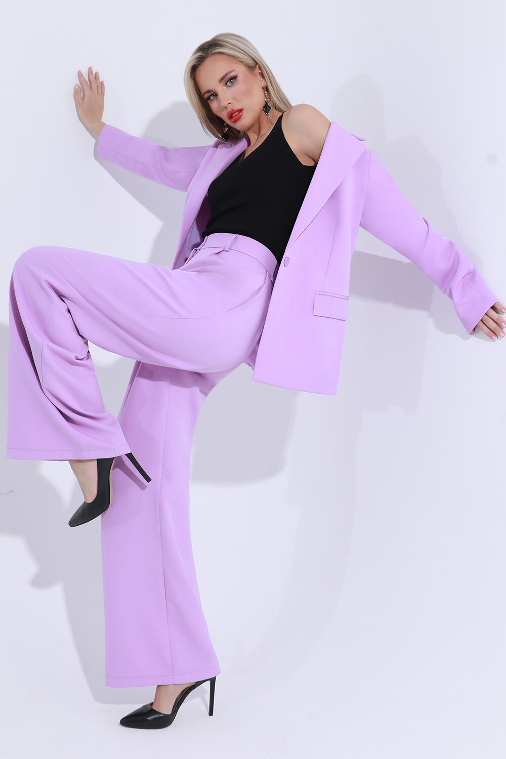 ст. цена4400руб.! DStrend Костюм К-1024Сиреневый