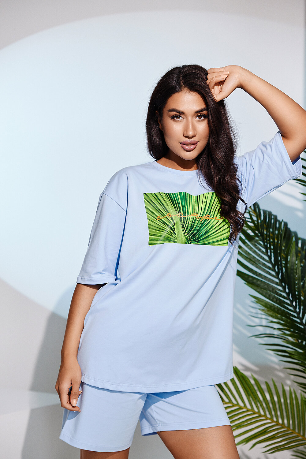 ст. цена1218руб.! Натали Костюм 83707голубой