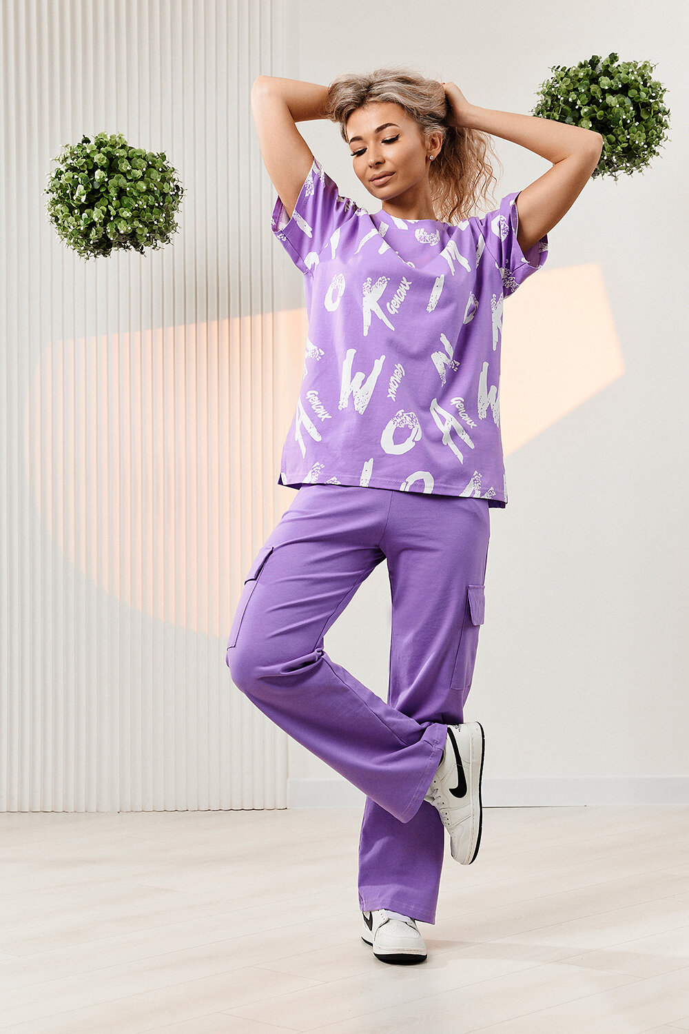 ст. цена1998руб.! Натали Костюм 8386лавандовый