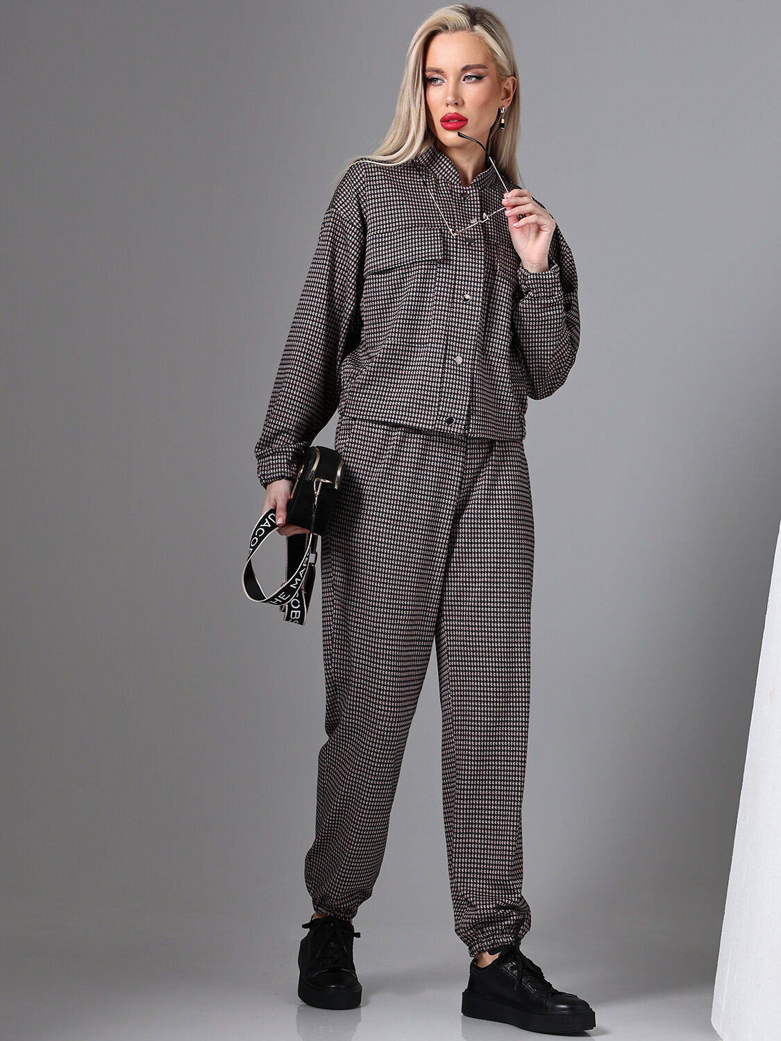 ст. цена3271руб.! DStrend Костюм К-1103Чёрный с розовым