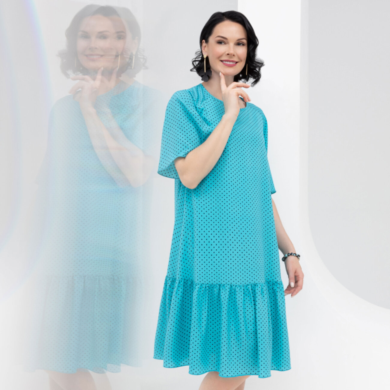 ст. цена1881руб.! CHARUTTI Платье 6759бирюзовый