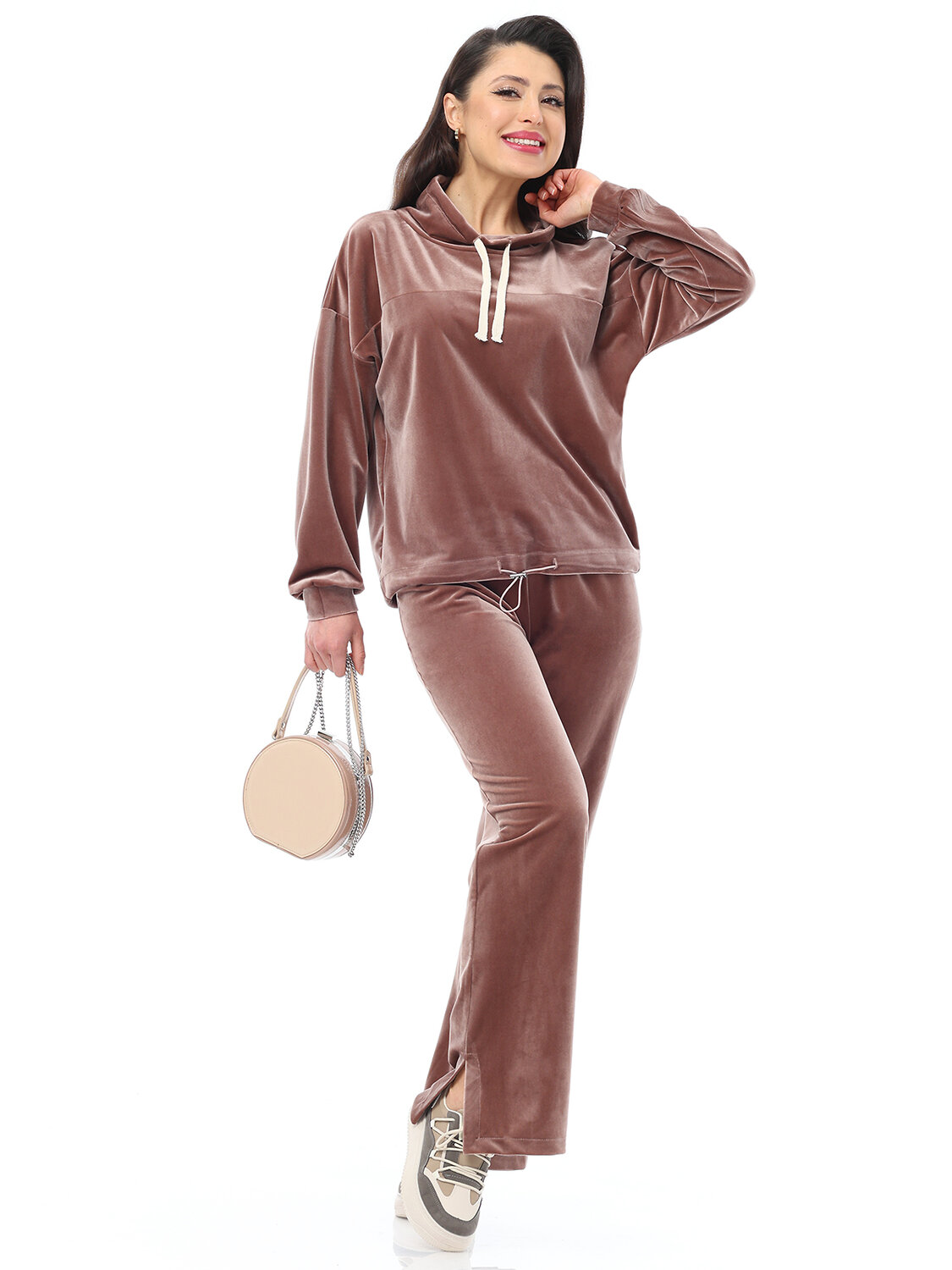 ст. цена2687руб.! DStrend Костюм К-1099Кофе с молоком