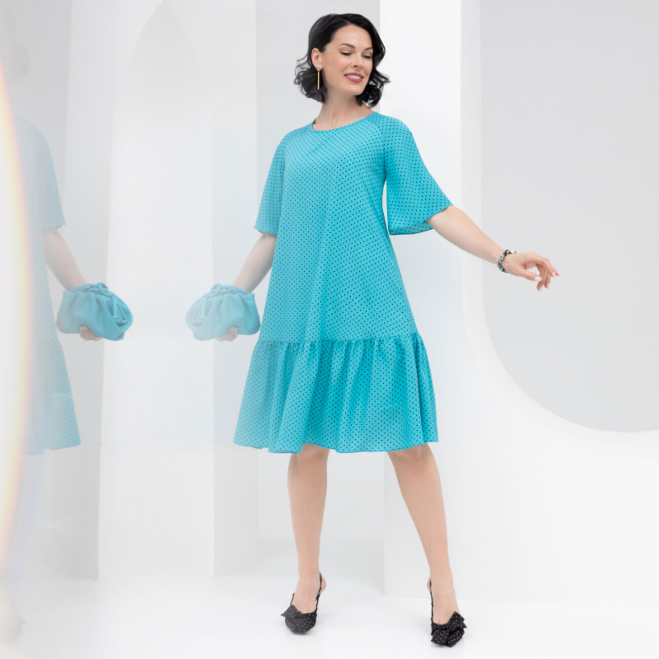 ст. цена1881руб.! CHARUTTI Платье 6759бирюзовый