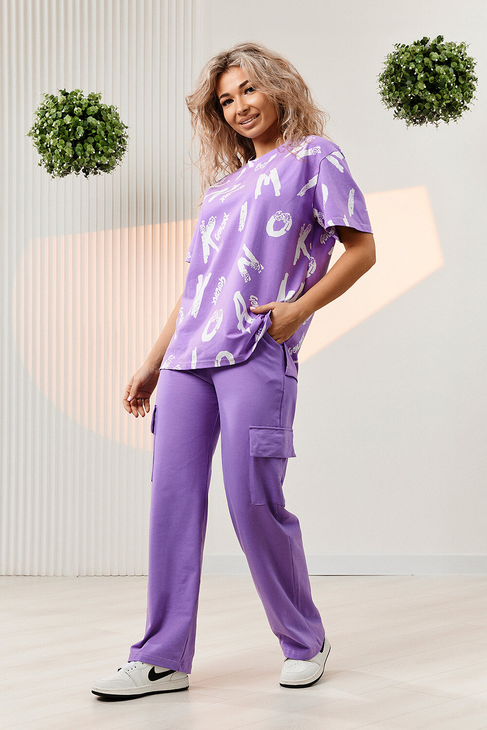 ст. цена1998руб.! Натали Костюм 8386лавандовый