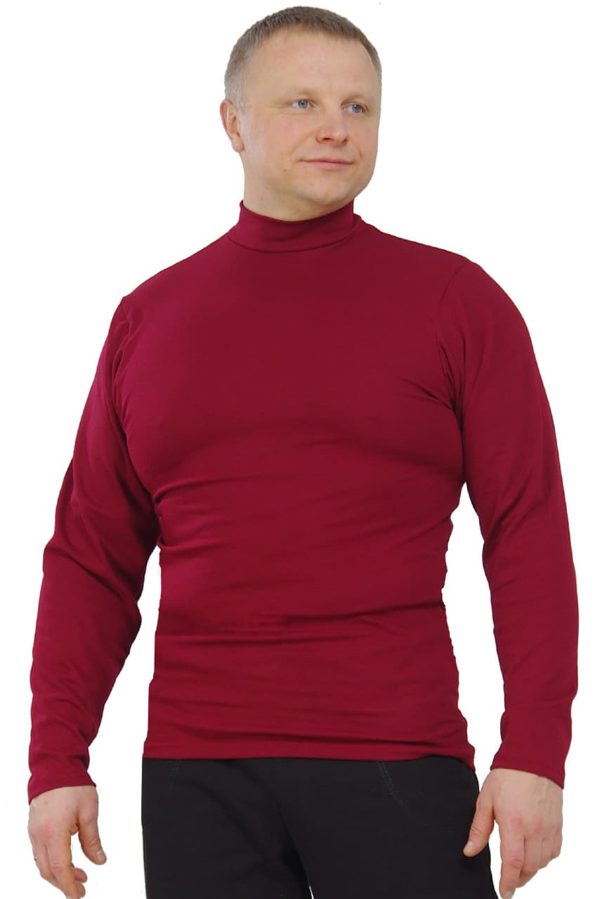 Водолазка, рибана (бордовый) РАСПРОДАЖА!!