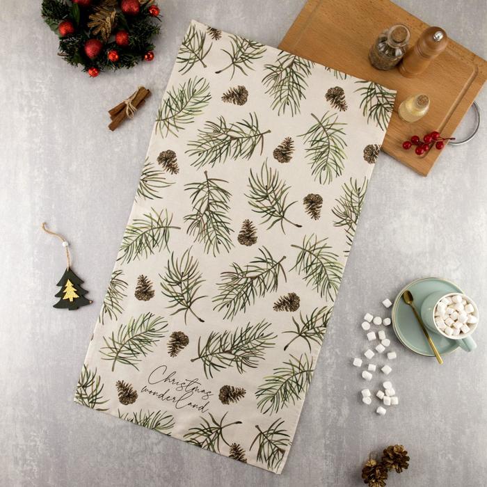 Полотенце «Этель» Christmas tree 40×73 см, 100% хл, саржа 190 г/м²