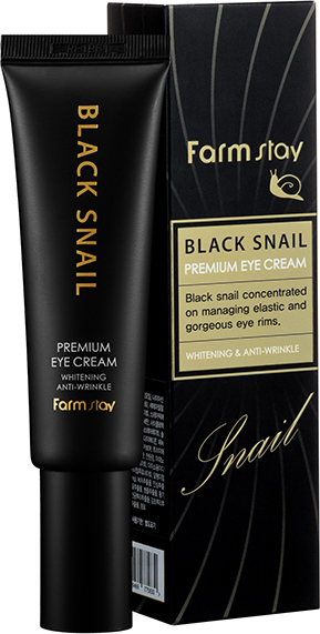 714 р. 1019 р. FARMSTAY Black Snail Premium Eye Cream крем от темных кругов вокруг глаз с муцином улитки