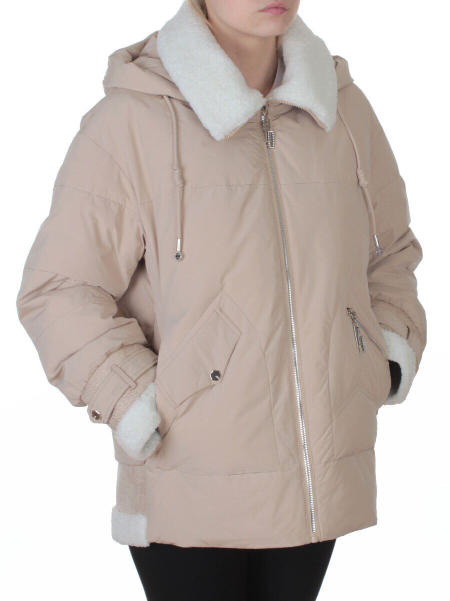 23206 BEIGE Куртка зимняя женская (150 гр. био-пух)