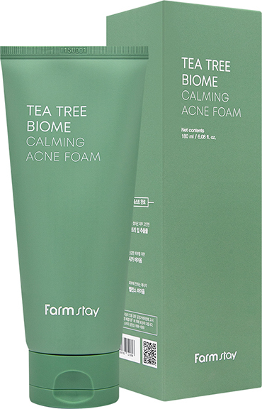 585 р. 974 р. FARMSTAY Tea Tree Biome Calming Acne Foam Пенка для лица с чайным деревом успокаивающая