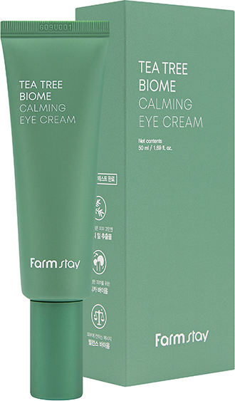 FARMSTAY Tea Tree Biome Calming Eye Cream крем для области вокруг глаз с чайным деревом для чувствительной кожи