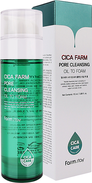 1003 р. 1671 р. FARMSTAY Cica Farm Pore Cleansing Oil to Foam Успокаивающее масло-пенка для лица