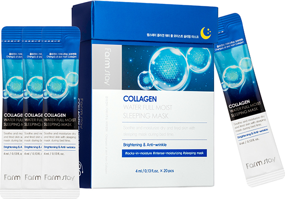 944 р. 1348 р. FARMSTAY Collagen Water Full Moist Sleeping Mask интенсивно увлажняющая ночная маска для лица с коллагеном