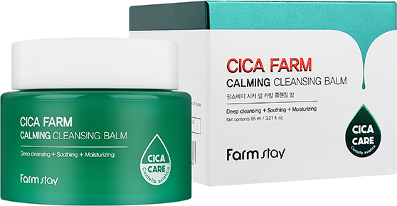 1274 р. 1819 р. FARMSTAY Cica Farm Calming Cleansing Balm гидрофильный бальзам для снятия макияжа успокаивающий кожу