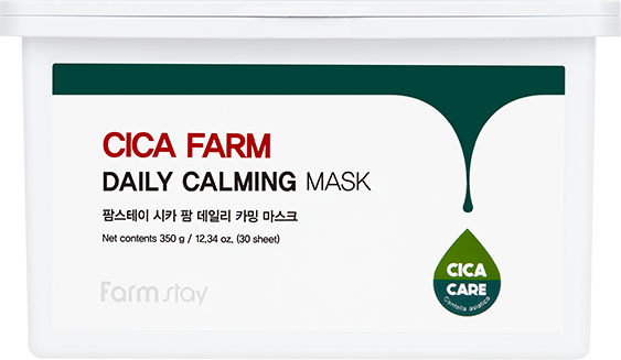 1107 р. 1581 р. FARMSTAY Cica Farm Daily Calming Mask успокаивающая тканевая маска для лица с центеллой