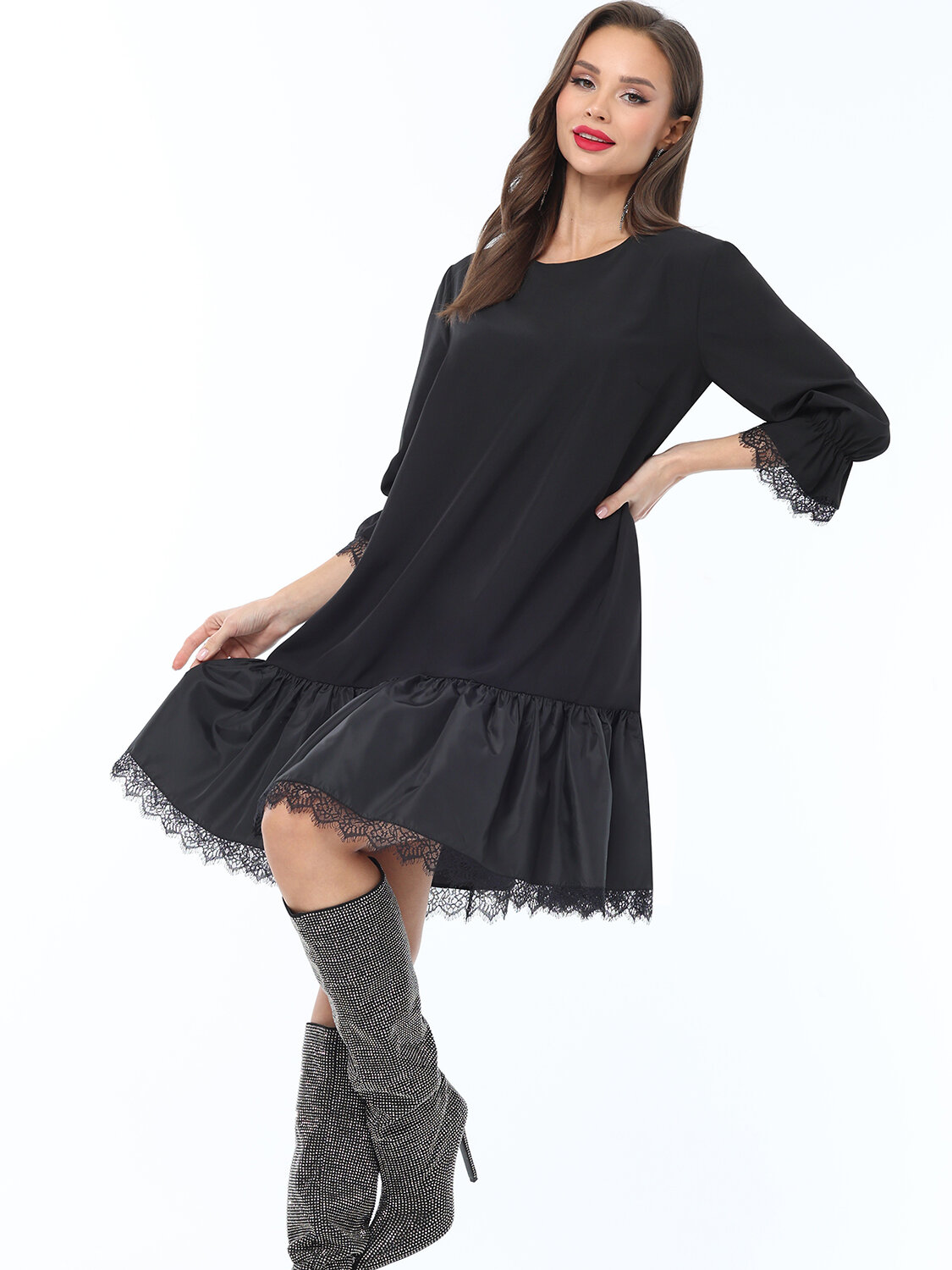 ст. цена2386руб.! DStrend Платье П-4759Чёрный