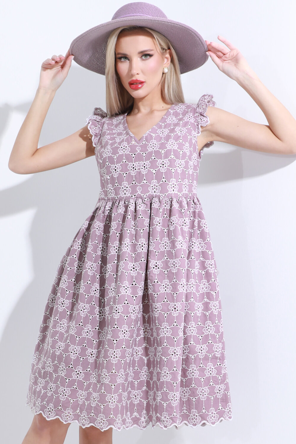 ст. цена2189руб.! DStrend Платье П-4550Сиреневый