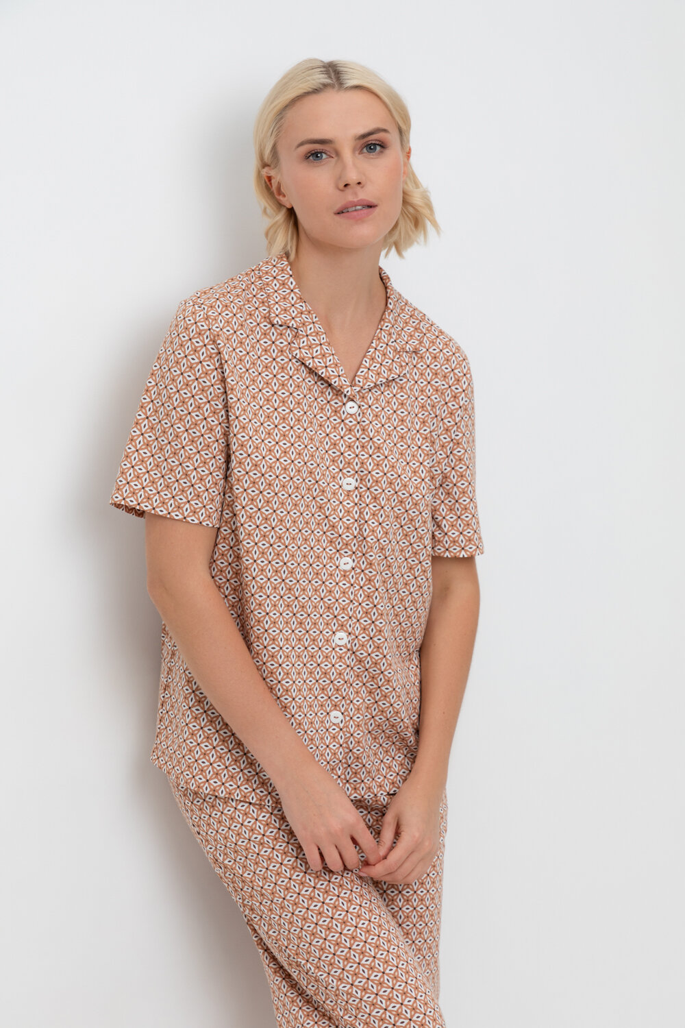 Trikozza Пижама Е 20158 сахар, геометрический орнамент 545658