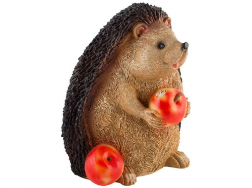 Купить Фигура садовая Ежик с яблоками 25см