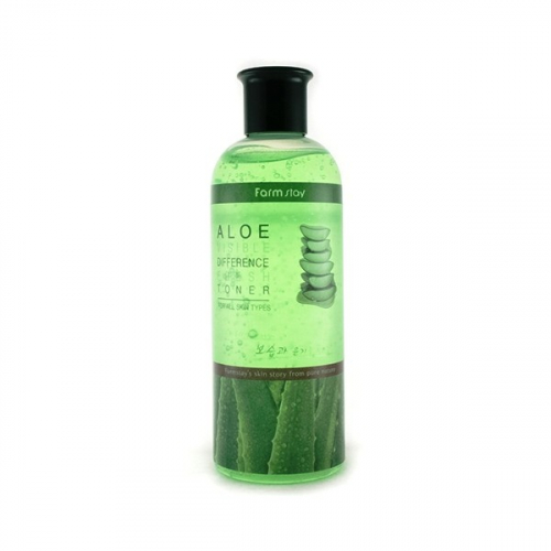 FarmStay Aloe Visible Difference Fresh Toner Увлажняющий тонер с экстрактом алоэ, 350 мл