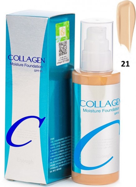 Тональный крем Enough Collagen Moisture Foundation SPF 15, тон 21, 100 мл