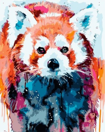 Картины по номерам 40х50 Красная панда