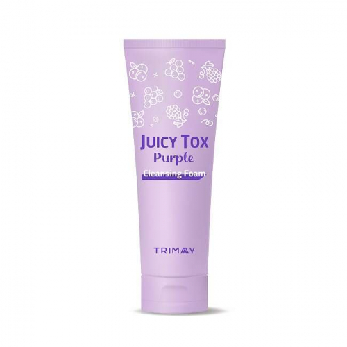 Trimay Очищающая пенка на основе фиолетового комплекса Juicy Tox Purple Cleansing Foam