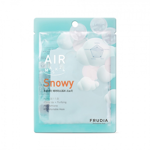 Frudia Обновляющая кремовая  маска-салфетка Air Mask 24 Snowy