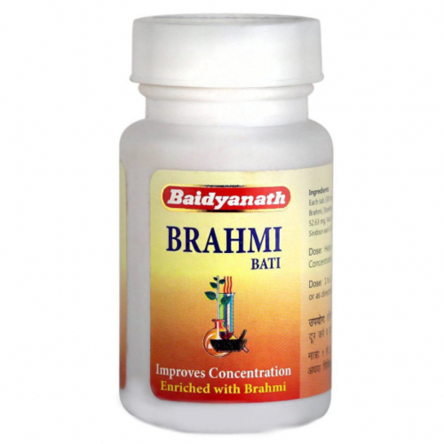 Брами Вати Байдианат (тоник для мозга), Brahmi Vati Baidyanath, 80 таб