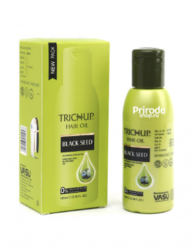 Масло для волос Черный Тмин Тричуп, Hair Oil Black Seed TRICHUP Vasu, 100 мл