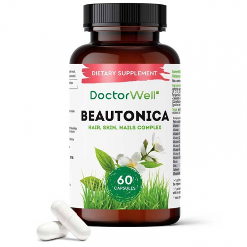 Комплекс витаминов для женщин Beautonica Skin Hair Nails DoctorWell, 60 капс