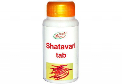 Шатавари Шри Ганга (для женского здоровья), Shatavari Shri Ganga, 120 таб