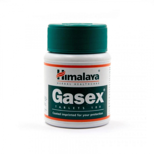 Газекс (Для пищеварительной системы), Gasex Himalaya Herbals, 100 таб