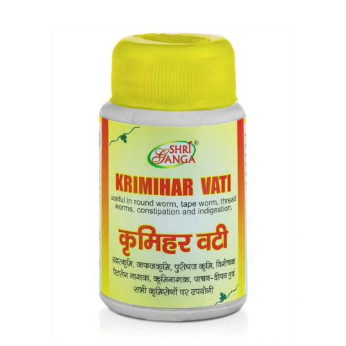 Кримихар Вати Шри Ганга (антипаразитарное средство), Krimihar Vati Shri Ganga, 120 таб