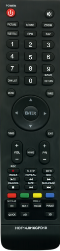Пульт для Supra HOF14J016GPD10, HOF14H536GPD5ic Aiwa, Goldstar ...