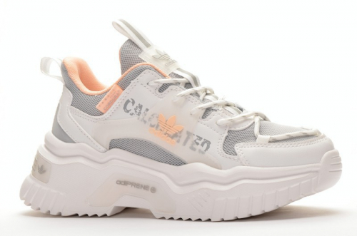Sport + ADD DB1236-7 Кроссовки сер-бел текстиль+кожа