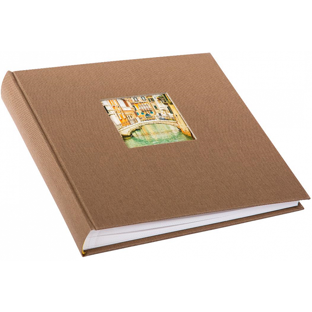 Фотоальбом Goldbuch Классика 60 стр. 26х30 под уголки с окном, кофейный 27716