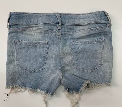 Детские шорты из джинсовой ткани с потертостями  №6575