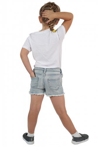 Джинсовые детские шортики Denim – звездная модель для модных девчонок №326