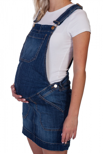 Джинсовая юбка-сарафан для беременных – комфортно и безопасно №215