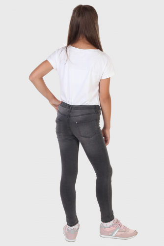 Детские джинсы скинни – модный уличный стиль; размеры до подростковых №705