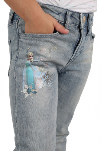 Фирменные детские джинсы для девочек – трендовая коллекция «Холодное сердце» №718